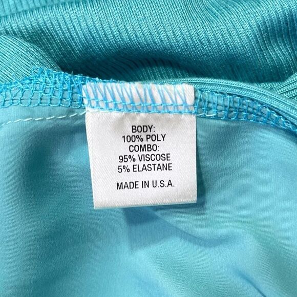 NEW Lola and Sophie Hybrid Side Drawstring Tank Turquoise Large - Picture 7 of 10
